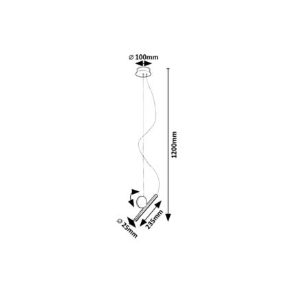 Rabalux - LED Lustra ar auklu LED/3W/230V 3000K