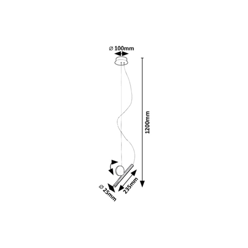 Rabalux - LED Lustra ar auklu LED/3W/230V 3000K