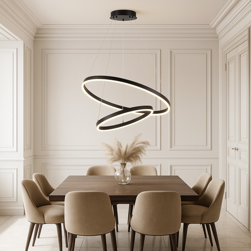 Rabalux - LED lustra ar regulējamu spilgtumu uz kabeļa LED/80W/230V 3000-6500K + tālvadības pults