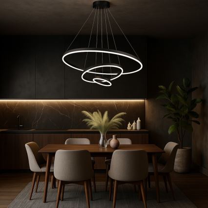 Rabalux - LED dimmējamā piekaramā lustra uz troses LED/100W/230V 3000-6500K + tālvadības pults
