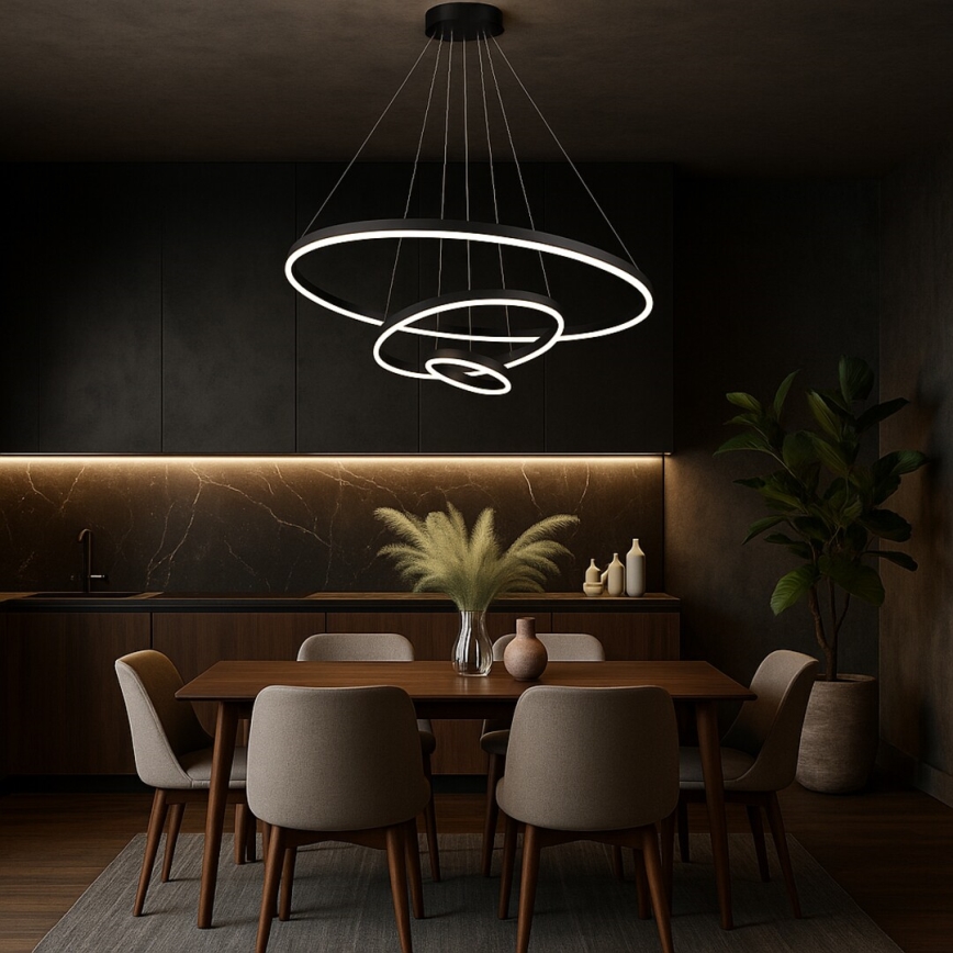 Rabalux - LED dimmējamā piekaramā lustra uz troses LED/100W/230V 3000-6500K + tālvadības pults