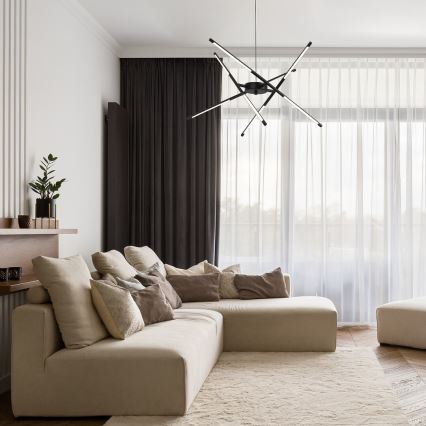Rabalux - LED Lustra ar auklu LED/40W/230V 3000K melna