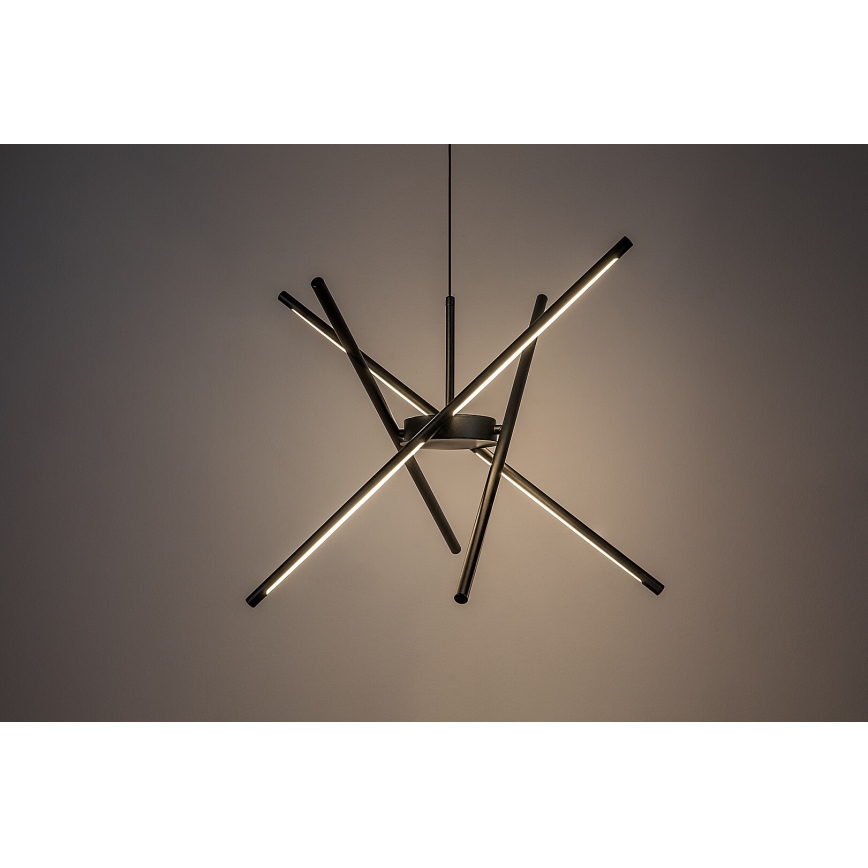 Rabalux - LED Lustra ar auklu LED/40W/230V 3000K melna