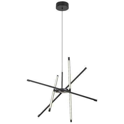 Rabalux - LED Lustra ar auklu LED/40W/230V 3000K melna