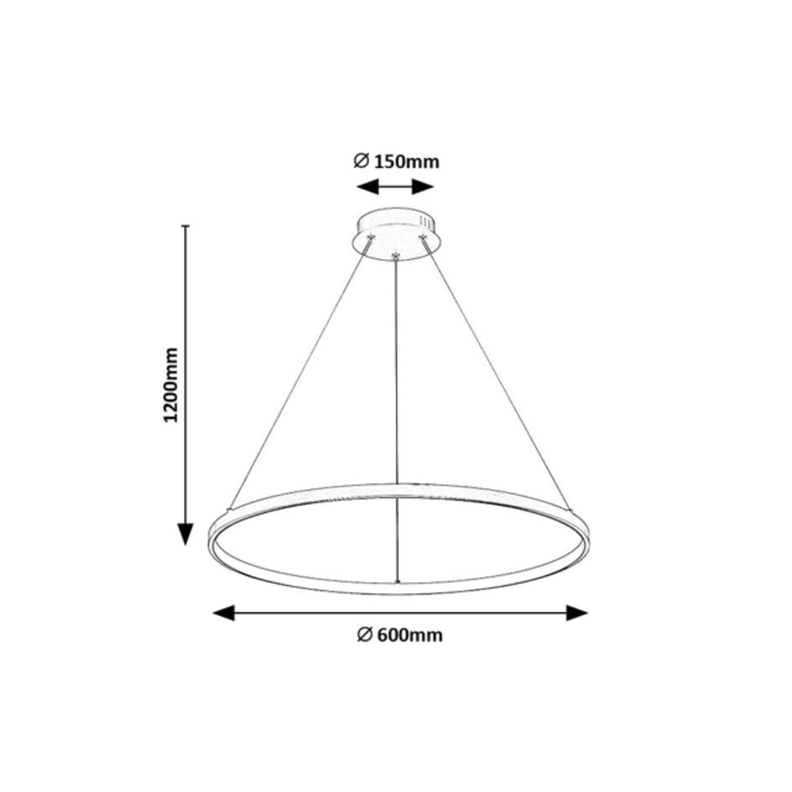 Rabalux - LED pakaramā lustra ar vadu LED/55W/230V 3000K