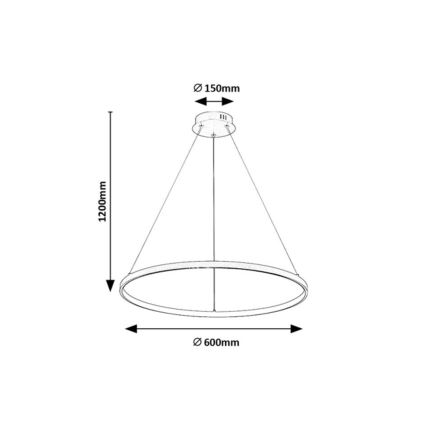 Rabalux - LED lustra uz troses LED/55W/230V 3000K