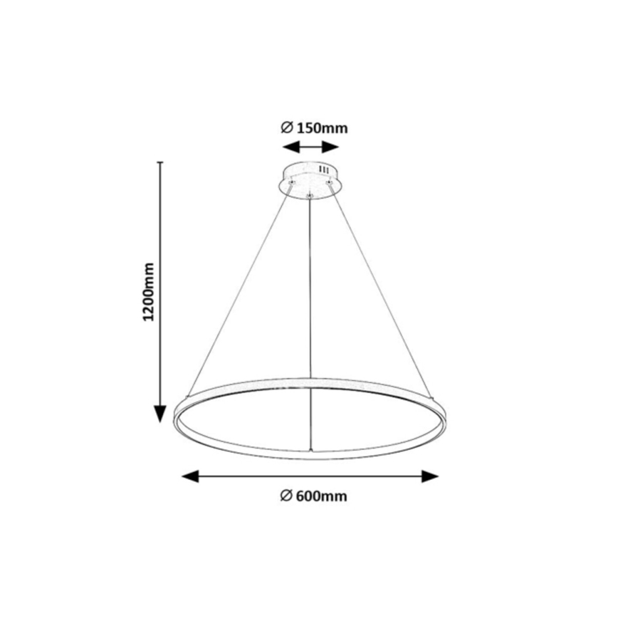 Rabalux - LED lustra uz troses LED/55W/230V 3000K