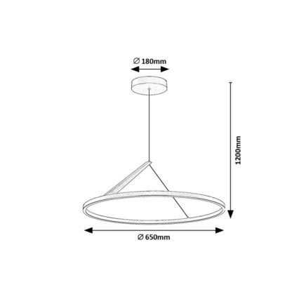 Rabalux - LED lustra uz troses LED/40W/230V 3000K