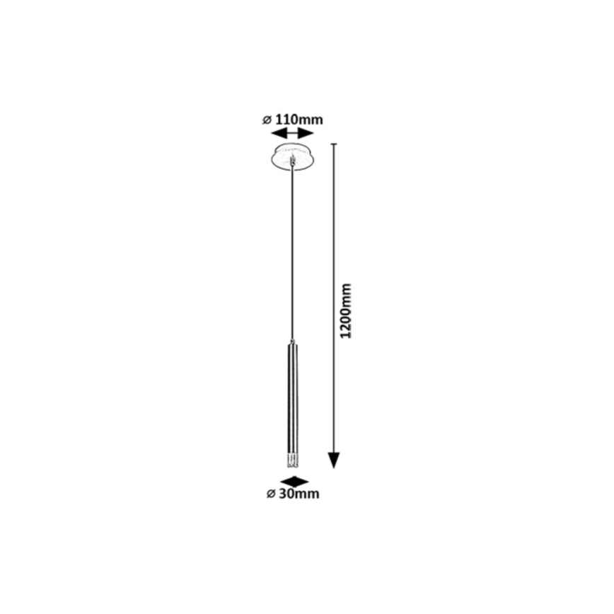 Rabalux - Lustra ar auklu 1xG9/5W/230V zelta