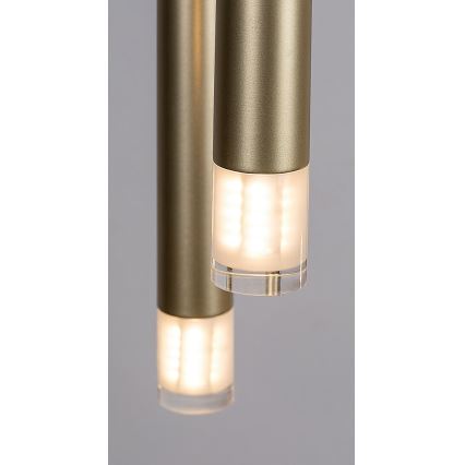 Rabalux - Lustra ar auklu 5xG9/5W/230V zelta
