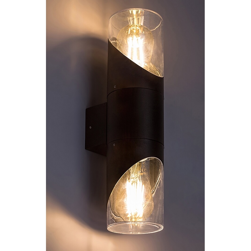 Rabalux - Āra sienas lampa 2xE27/28W/230V IP54