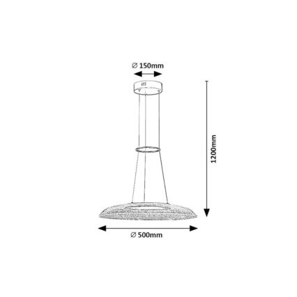 Rabalux - LED pakaramais gaismeklis uz kabeļa LED/24W/230V 3000K