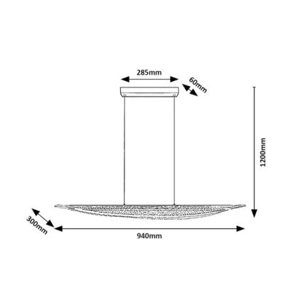 Rabalux - LED lustra uz troses LED/32W/230V 3000K
