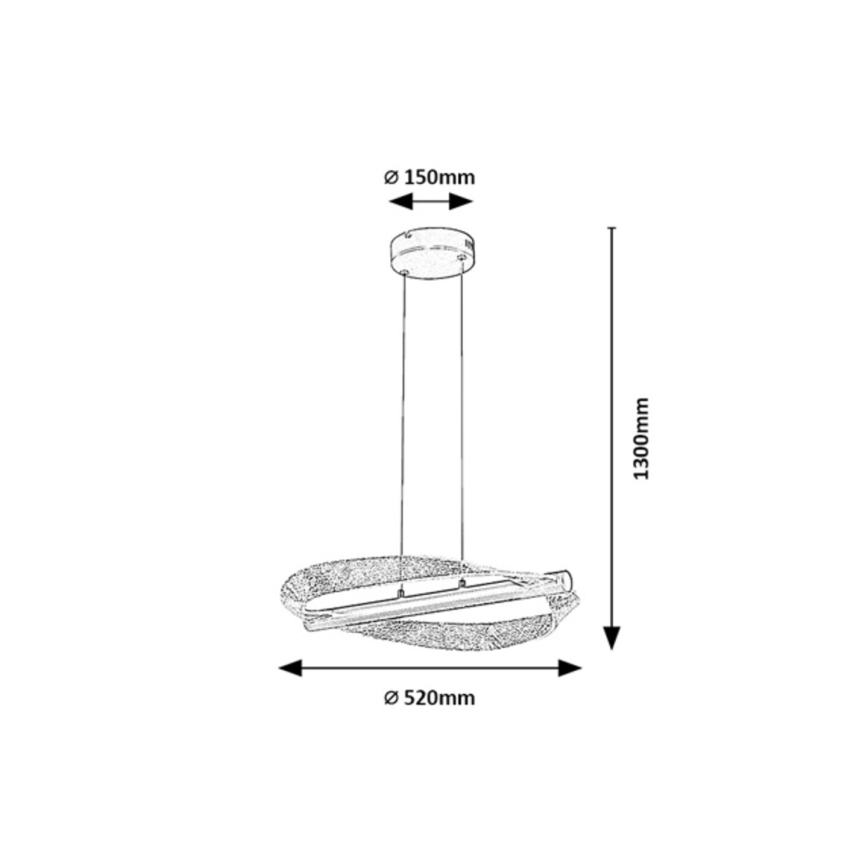 Rabalux - LED lustra ar kabeli LED/24W/230V 3000K