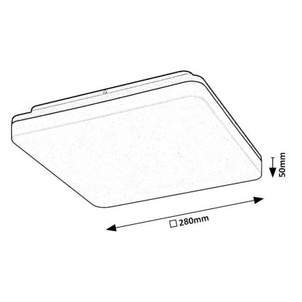 Rabalux - LED Vannas istabas griestu lampa LED/24W/230V IP54