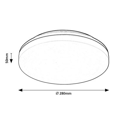 Rabalux - LED Vannas istabas griestu lampa LED/24W/230V IP54