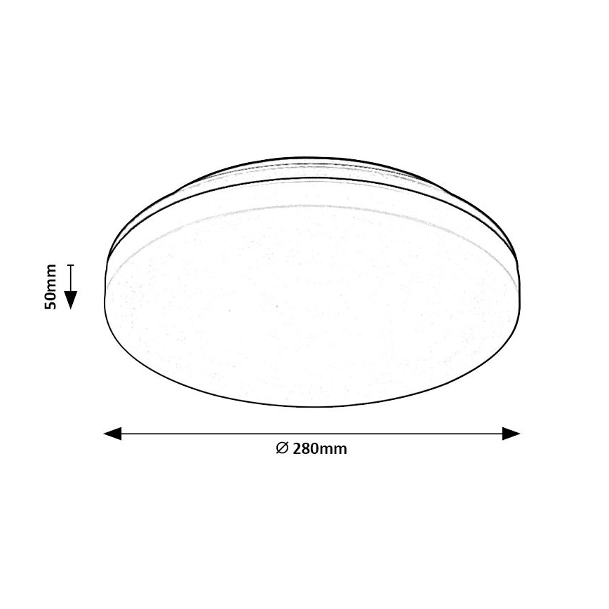 Rabalux - LED Vannas istabas griestu lampa LED/24W/230V IP54