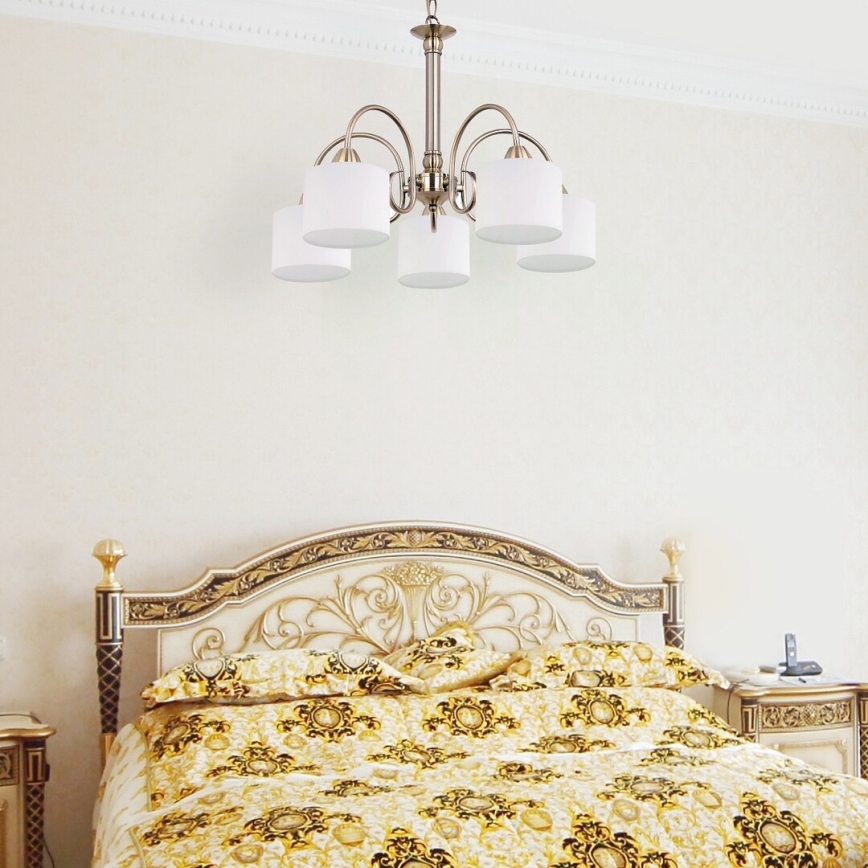 Rabalux 7276 - Lustra EDITH 5xE27/60W/230V bronzas