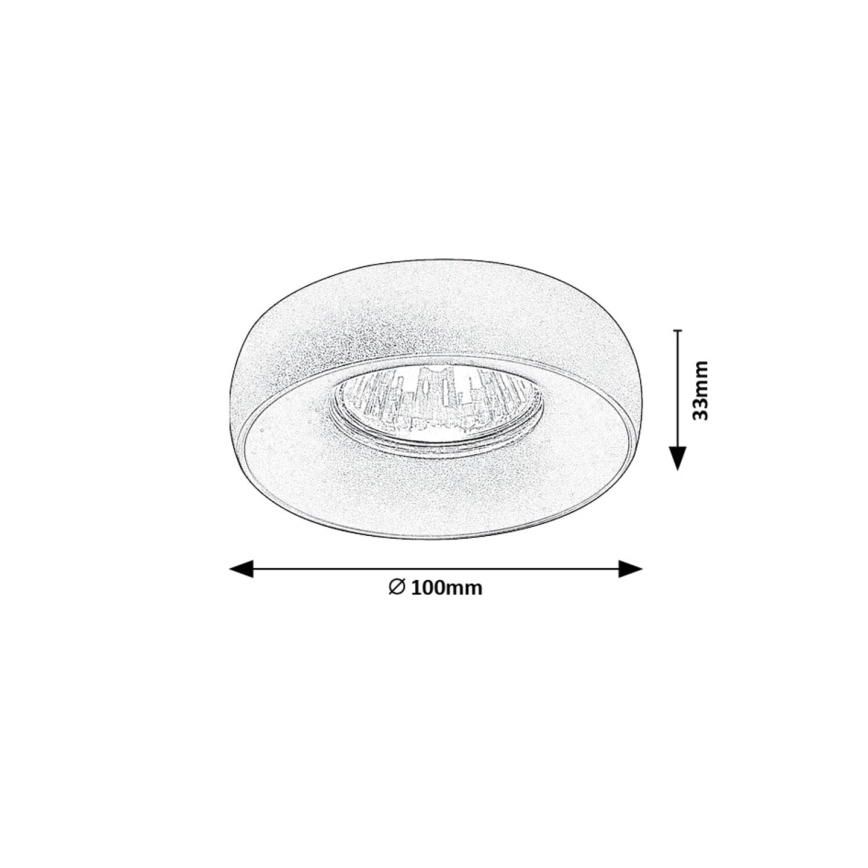 Rabalux - Iegremdējams starmetis 2in1 1xGU10/25W/230V