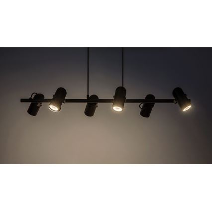 Rabalux - Lustra ar auklu 6xGU10/25W/230V
