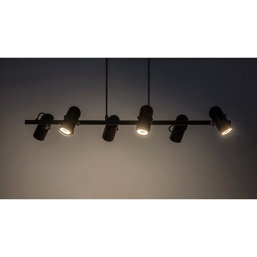 Rabalux - Lustra ar auklu 6xGU10/25W/230V