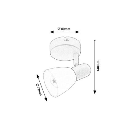 Rabalux - Virziena gaismeklis 1xE14/40W/230V