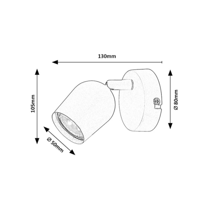 Rabalux - sienas virziena gaismeklis 1xGU10/15W/230V, bēšs