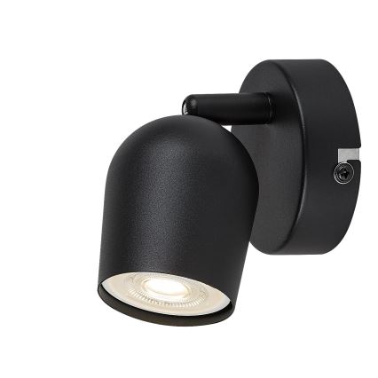 Rabalux - Sienas punktveida gaismeklis 1xGU10/15W/230V melns