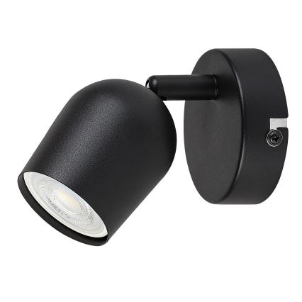 Rabalux - Sienas punktveida gaismeklis 1xGU10/15W/230V melns