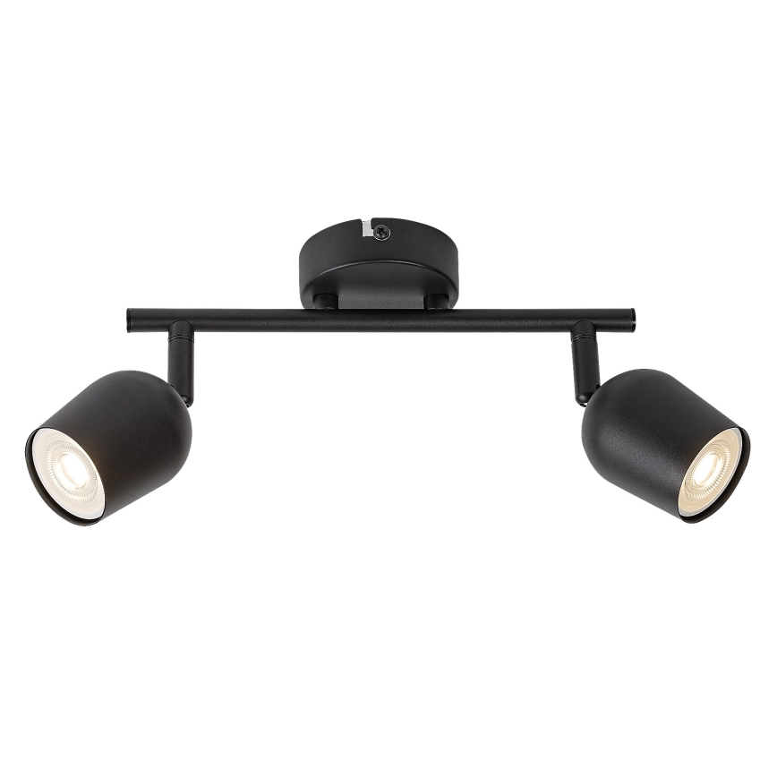 Rabalux - Spotgaismeklis 2xGU10/15W/230V melns