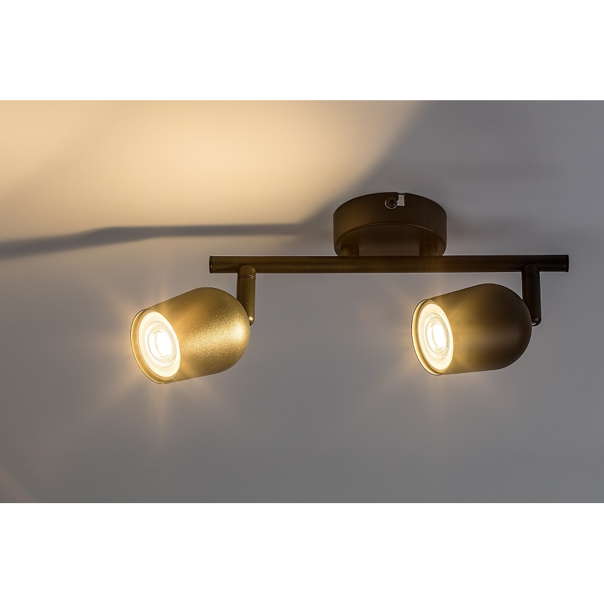 Rabalux - Spotgaismeklis 2xGU10/15W/230V melns