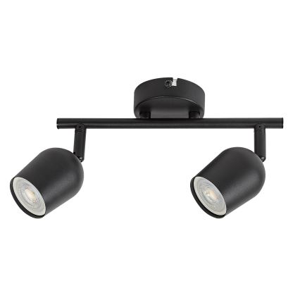 Rabalux - Spotgaismeklis 2xGU10/15W/230V melns