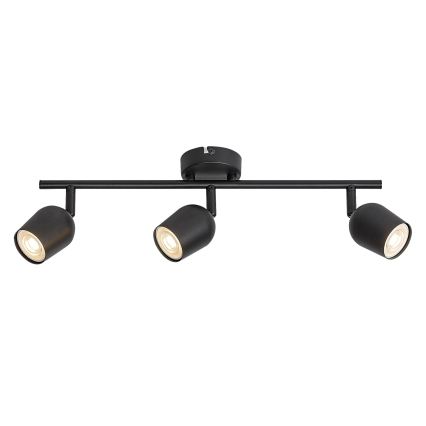 Rabalux - Virziena gaismeklis 3xGU10/15W/230V melns