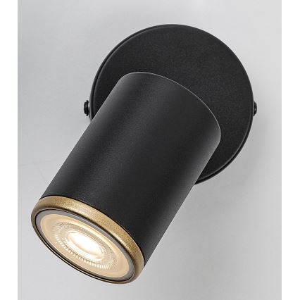 Rabalux - Sienas punktveida gaismeklis 1xGU10/15W/230V melns