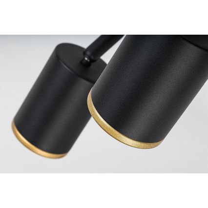 Rabalux - Virziena gaismeklis 2xGU10/15W/230V melns
