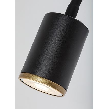 Rabalux - Sienas virziena gaismeklis 1xGU10/15W/230V melns