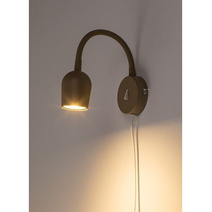 Rabalux - Sienas prožektors 1xGU10/15W/230V bēžs