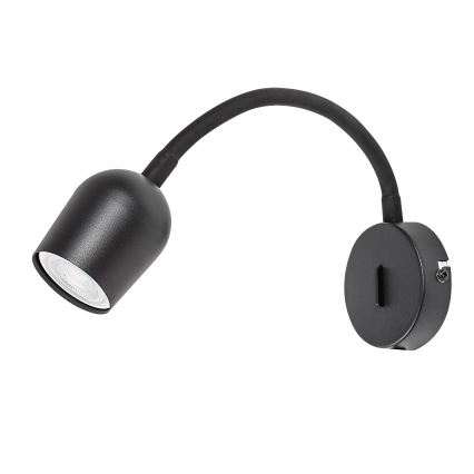 Rabalux - sienas virziena gaismeklis 1xGU10/15W/230V melns