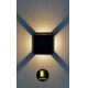 Rabalux - LED Āra sienas gaismeklis LED/6W/230V IP54 melns
