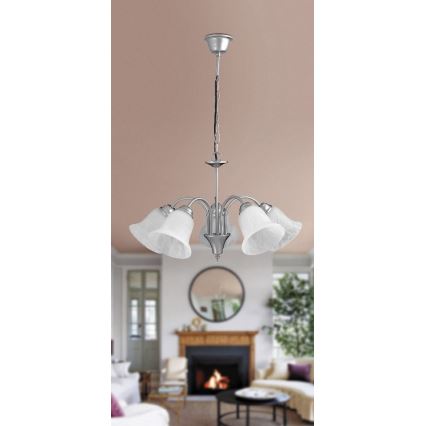 Rabalux 7365 - lustra uz ķēdes FRANCESCA 5xE14/40W/230V