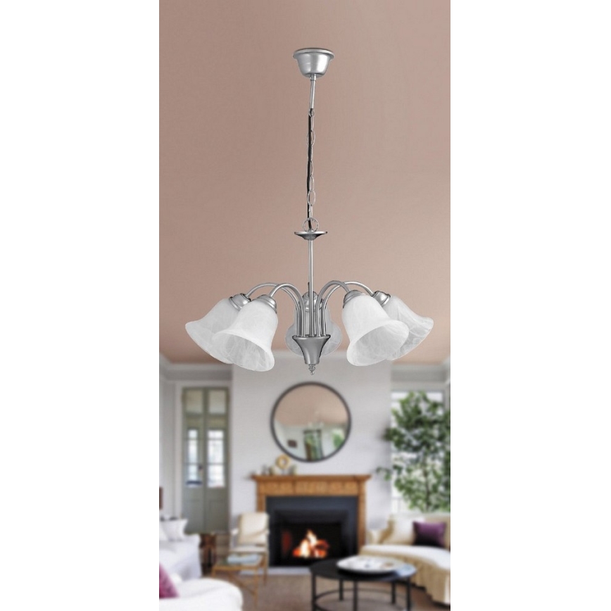 Rabalux 7365 - lustra uz ķēdes FRANCESCA 5xE14/40W/230V