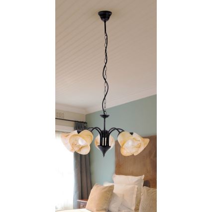 Rabalux 7368 - lustra uz ķēdes COLETTE 5xE14/40W/230V