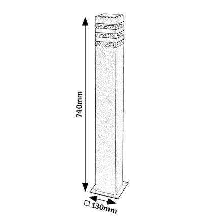 Rabalux - Āra lampa 1xE27/12W/230V IP44