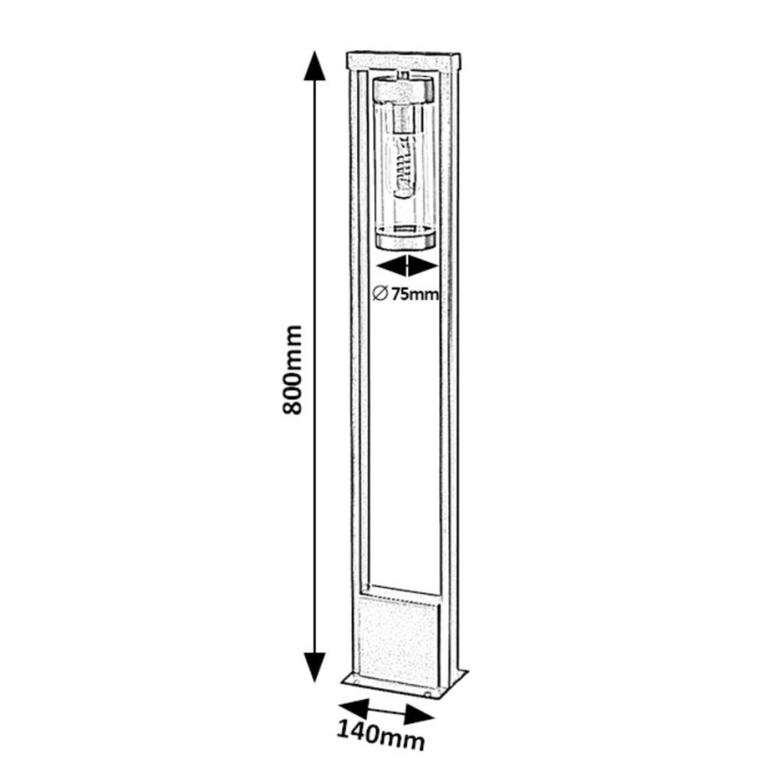 Rabalux - Āra lampa 1xE27/12W/230V IP44
