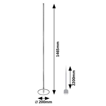 Rabalux - LED Grīdas stāvlampa LED/18W/230V 3000K