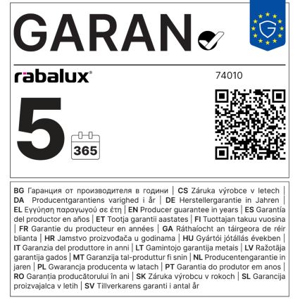 Rabalux - LED Aptumšojama skārienvadāma grīdas stāvlampa LED/10W/230V 3000-6000K, pelēka