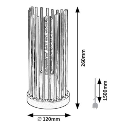 Rabalux - Galda lampa 1xE27/40W/230V