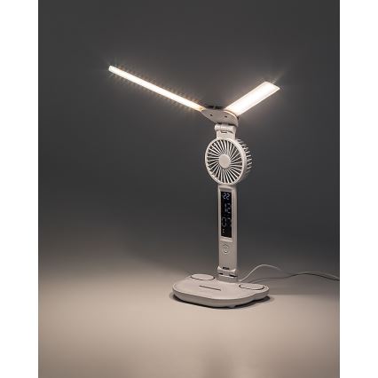 Rabalux - LED aptumšojama galda lampa ar ventilatoru un displeju LED/7W/5V 3000/4000/6500K