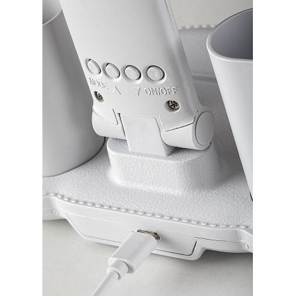 Rabalux - LED aptumšojama galda lampa ar ventilatoru un displeju LED/7W/5V 3000/4000/6500K
