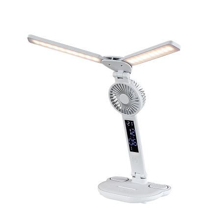 Rabalux - LED aptumšojama galda lampa ar ventilatoru un displeju LED/7W/5V 3000/4000/6500K